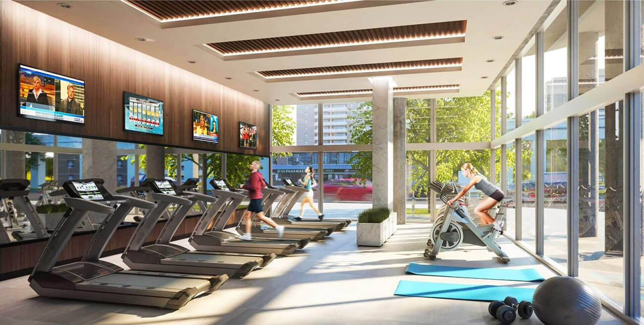 Phòng tập gym ngay chung cư