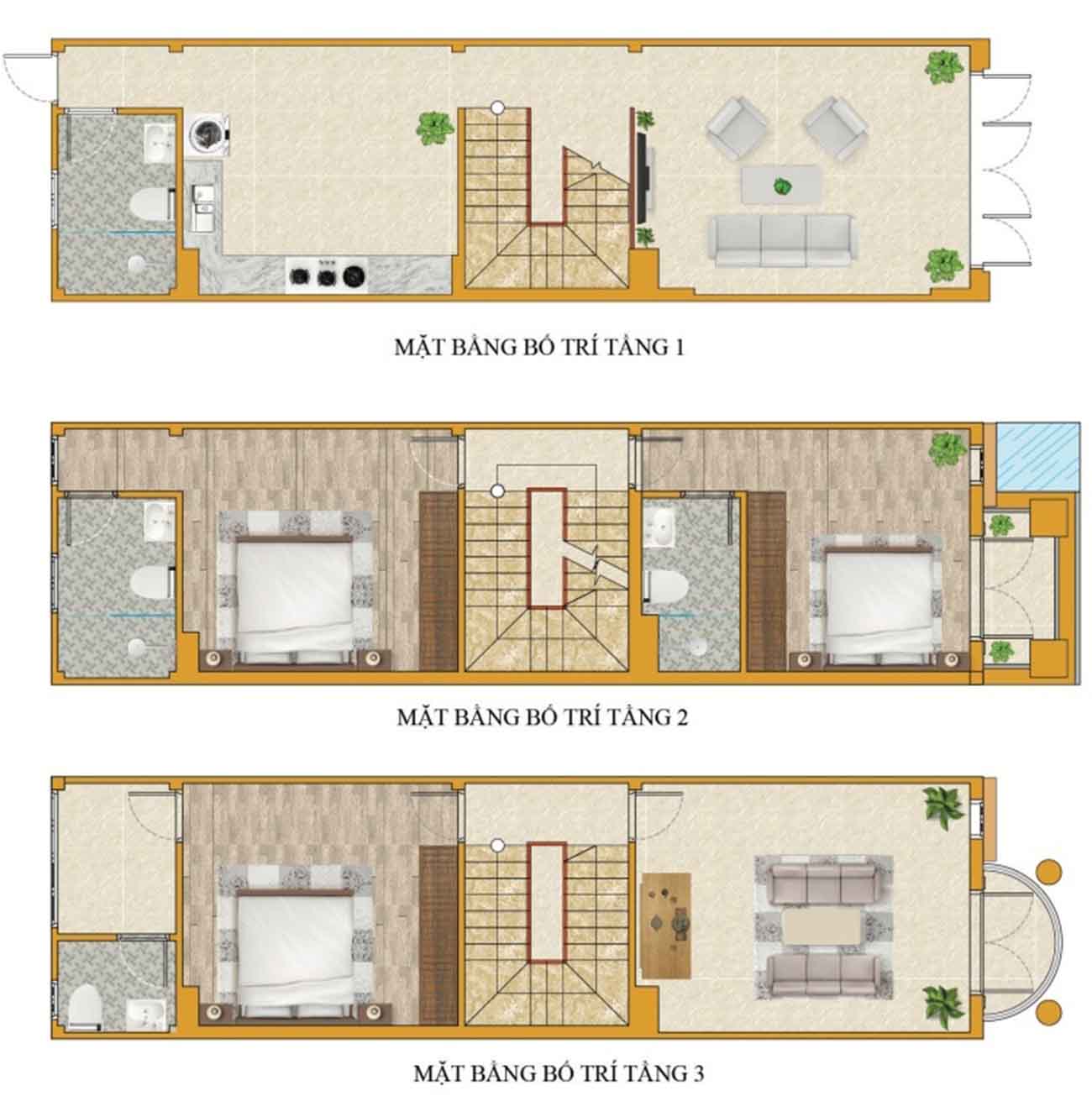 Thiết kế các tầng
