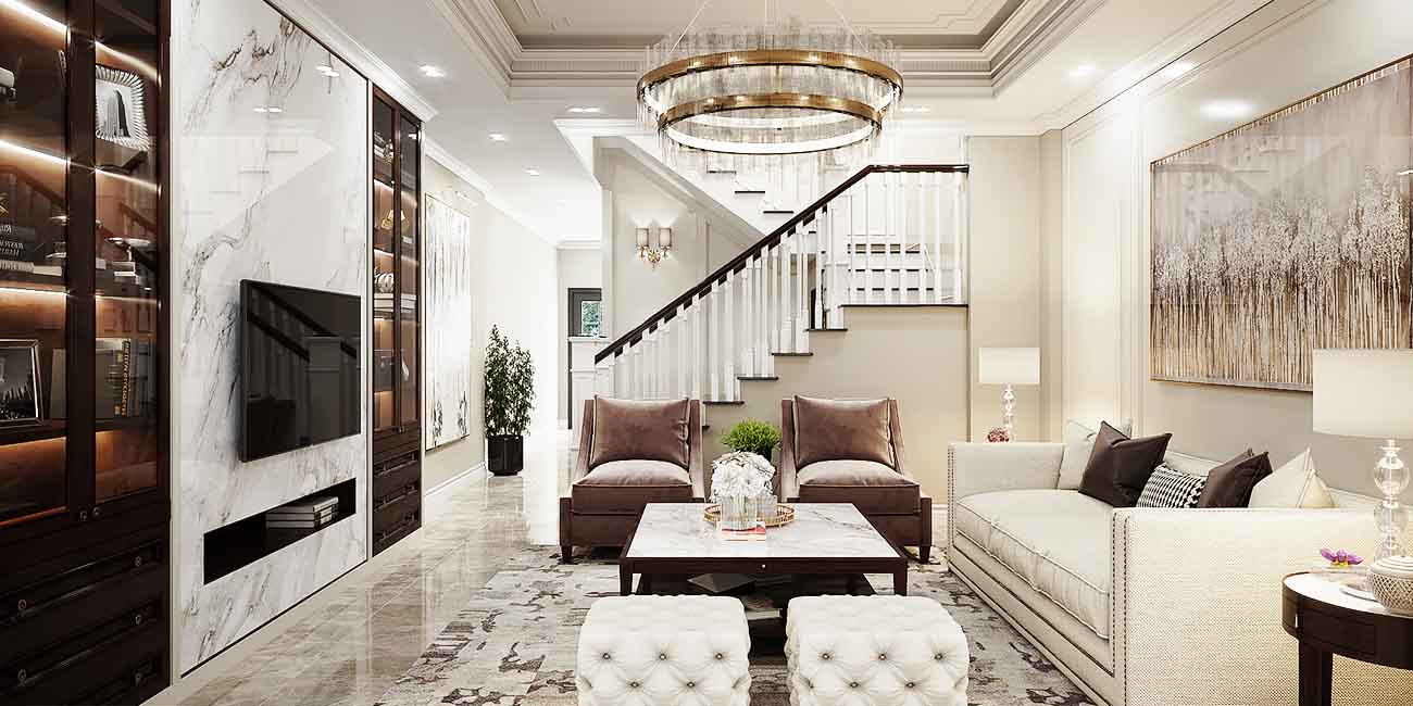 Thiết kế phòng khách nhà phố
