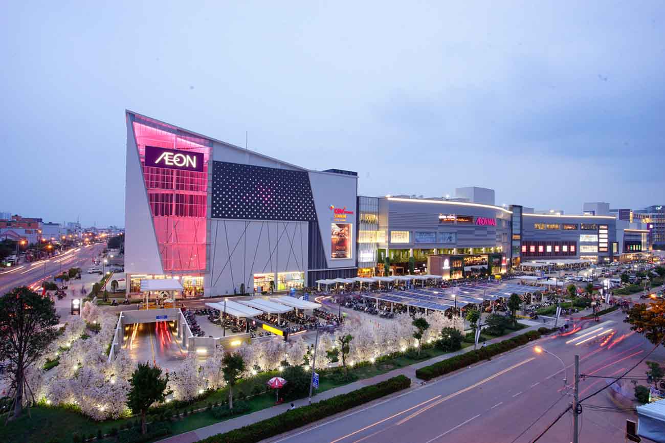 Tiện ích trung tâm thương mại Aeon Mall