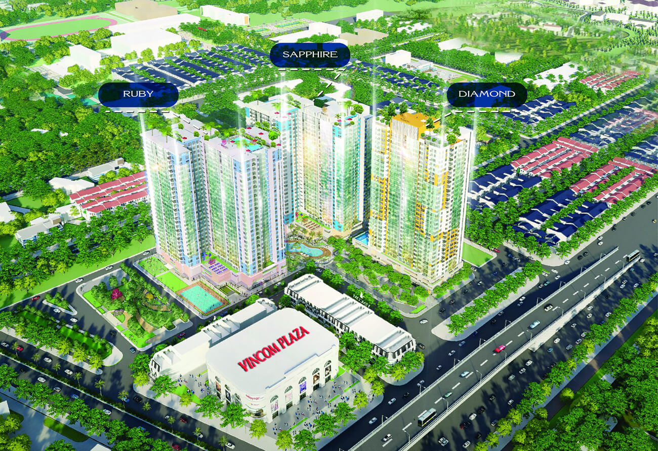 Vị trí 3 tòa tháp