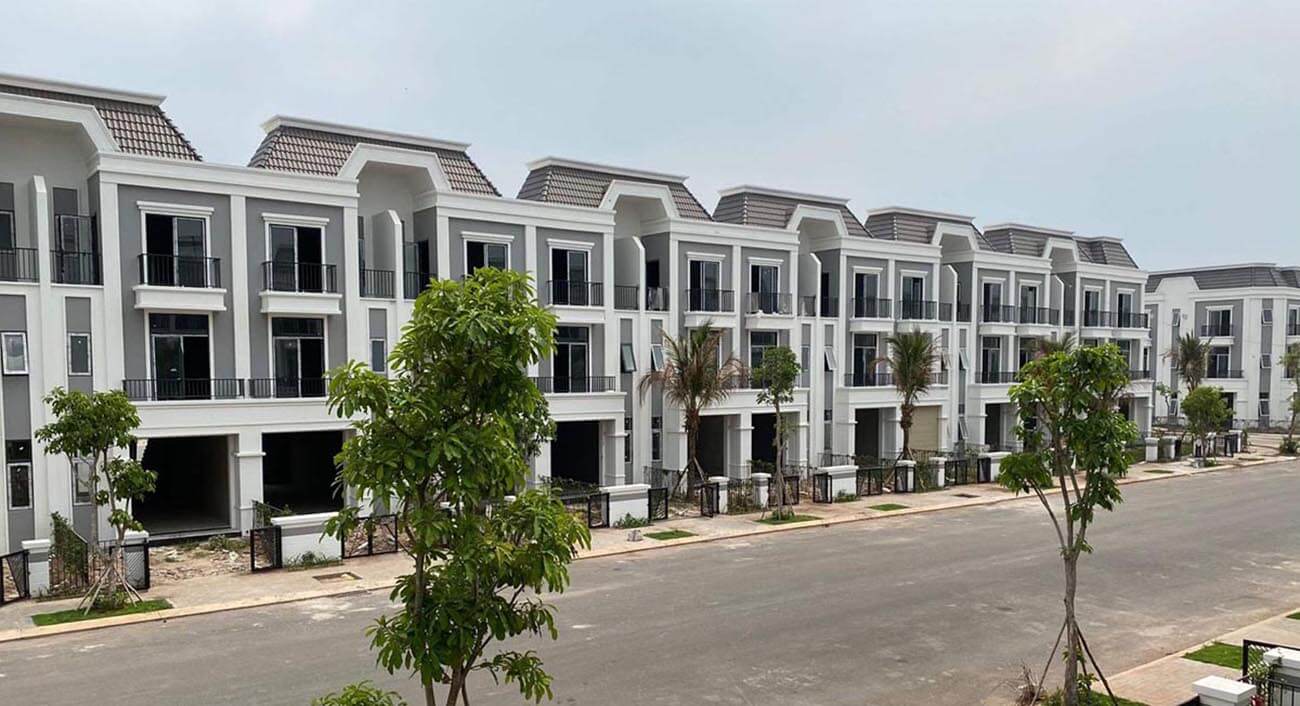 Nhà phố nằm ngay các trục đường nội khu
