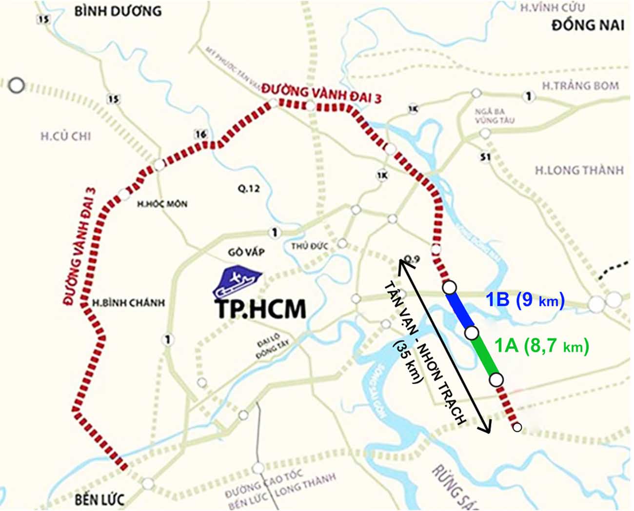 Tiến độ đường Vành Đai 3 đoạn 1 Tân Vạn - Nhơn Trạch thế nào?