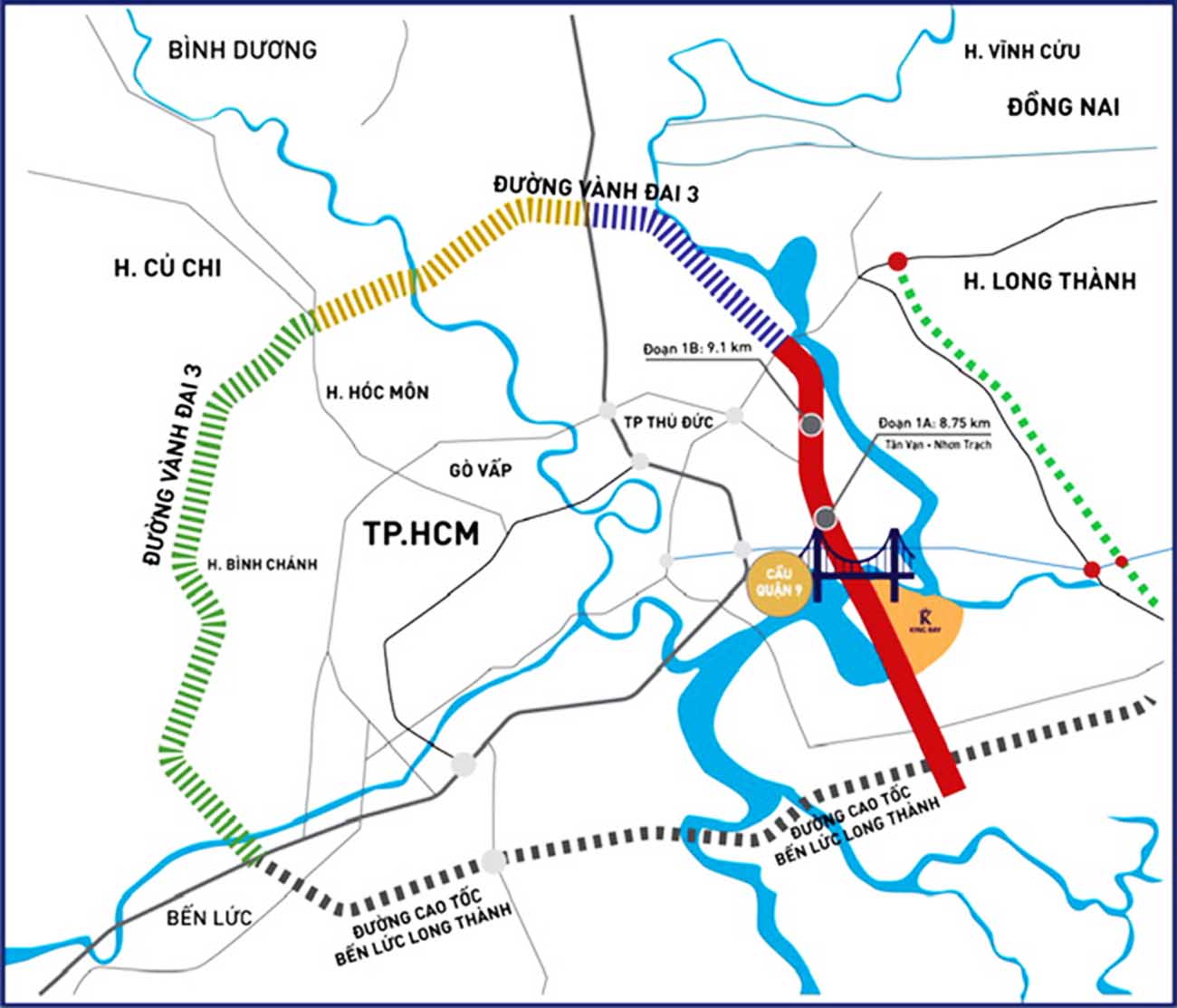 Tổng quan thông tin đường Vành Đai 3 TP.HCM