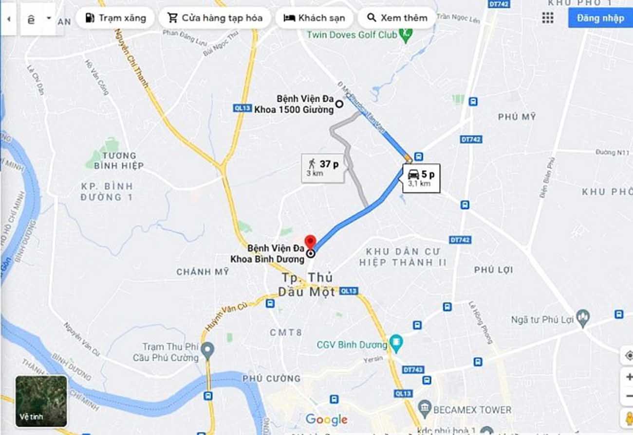 Vị trí xây dựng bệnh viện đa khoa 1500 giường