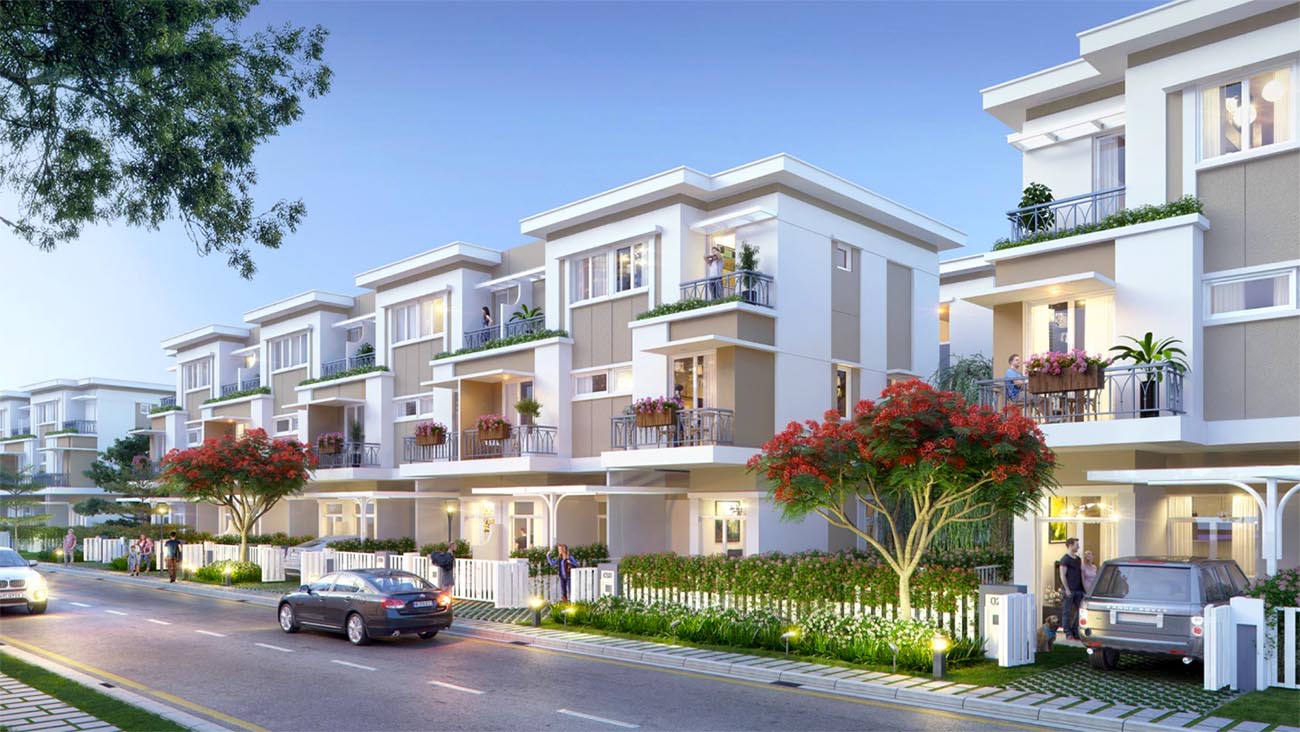 Các căn biệt thự khang trang