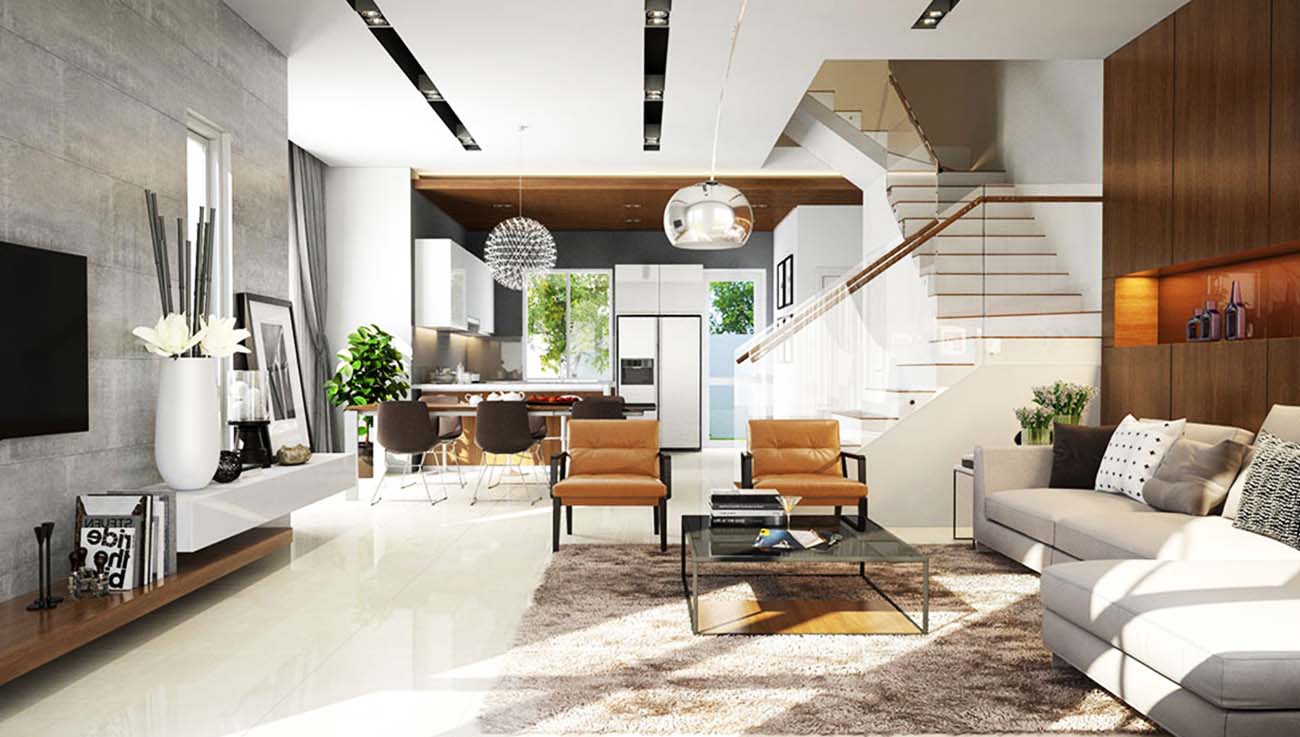 Thiết kế biệt thự song lập dự án Corona City Khang Điền Bình Chánh sang trọng