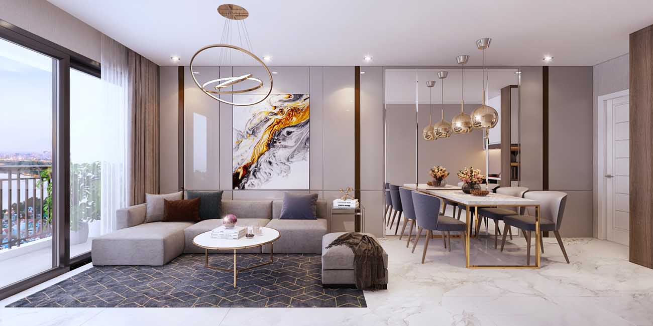 Thiết kế nội thất căn hộ Safira Khang Điền