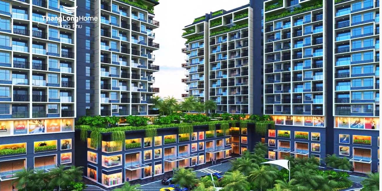 Các căn hộ có nhiều ban công và diện tích xanh