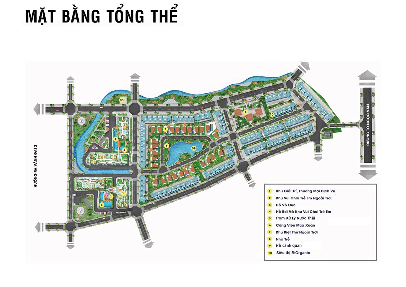 Mặt bằng dự án tổng thể