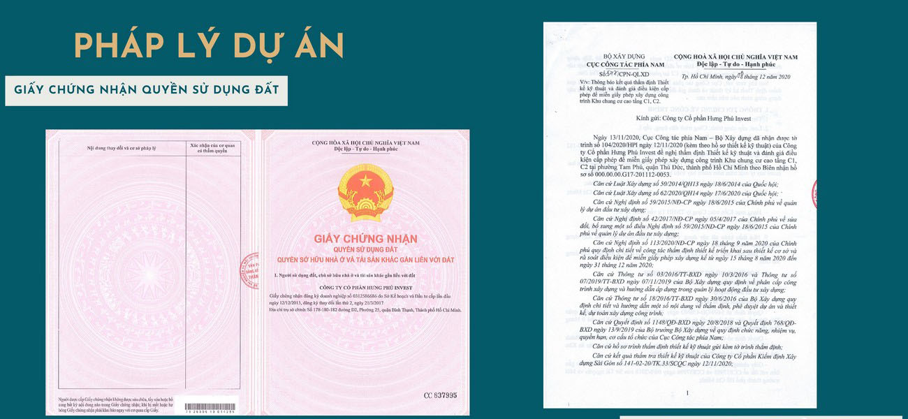 Sổ hồng và giấy phép xây dựng dự án 