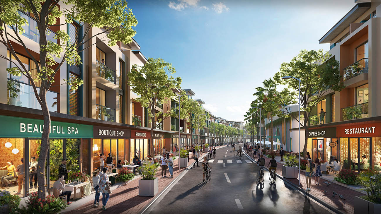 Các shophouse Phú Quốc hiện đại