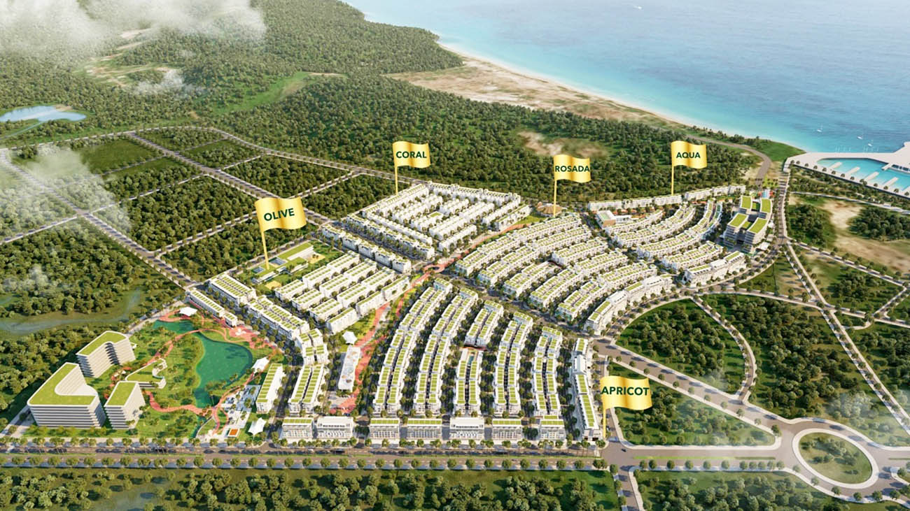 Dự án có 5 phân khu
