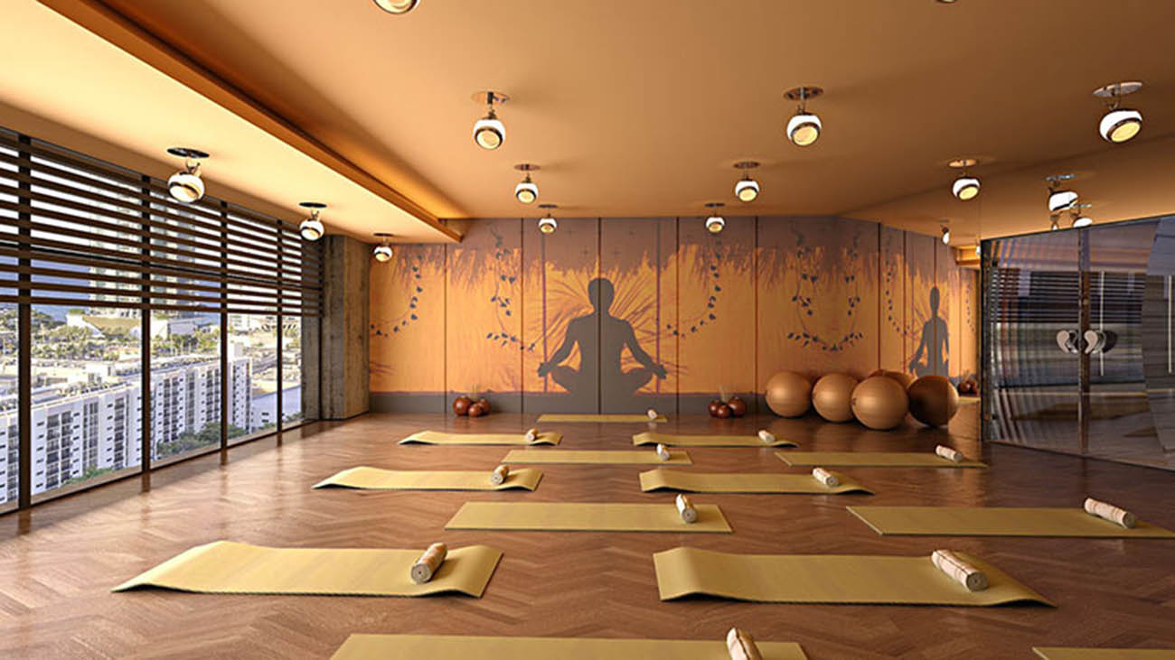 Phòng yoga rèn luyện sức khỏe