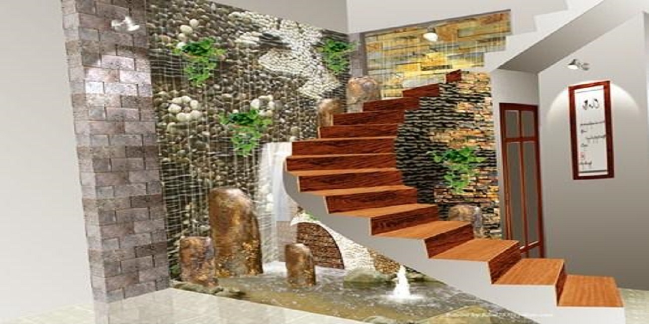 Đá ốp giếng trời một màu hay nhiều màu