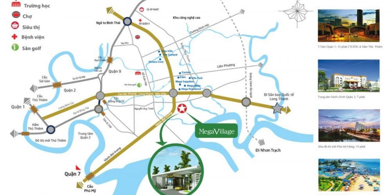 Kết nối tiện ích ngoại khu đa dạng