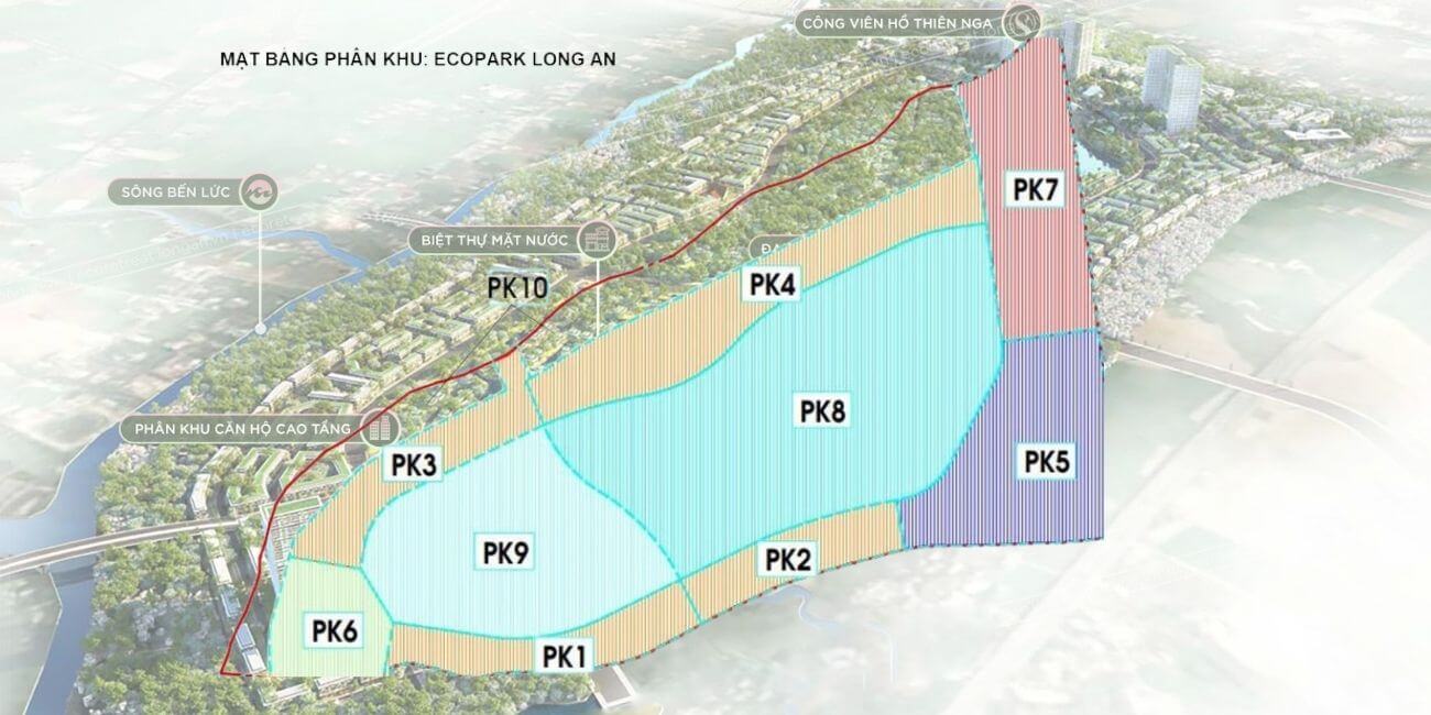 Mặt bằng phân khu Ecopark