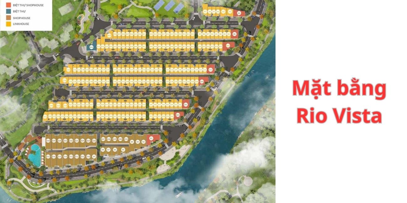 Mặt bằng tổng thể của dự án Rio Vista