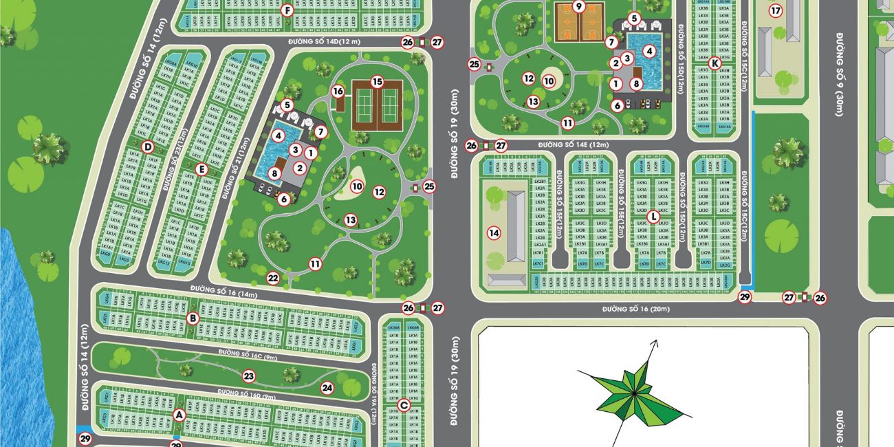 Mặt bằng tổng thể dự án Lovera Park