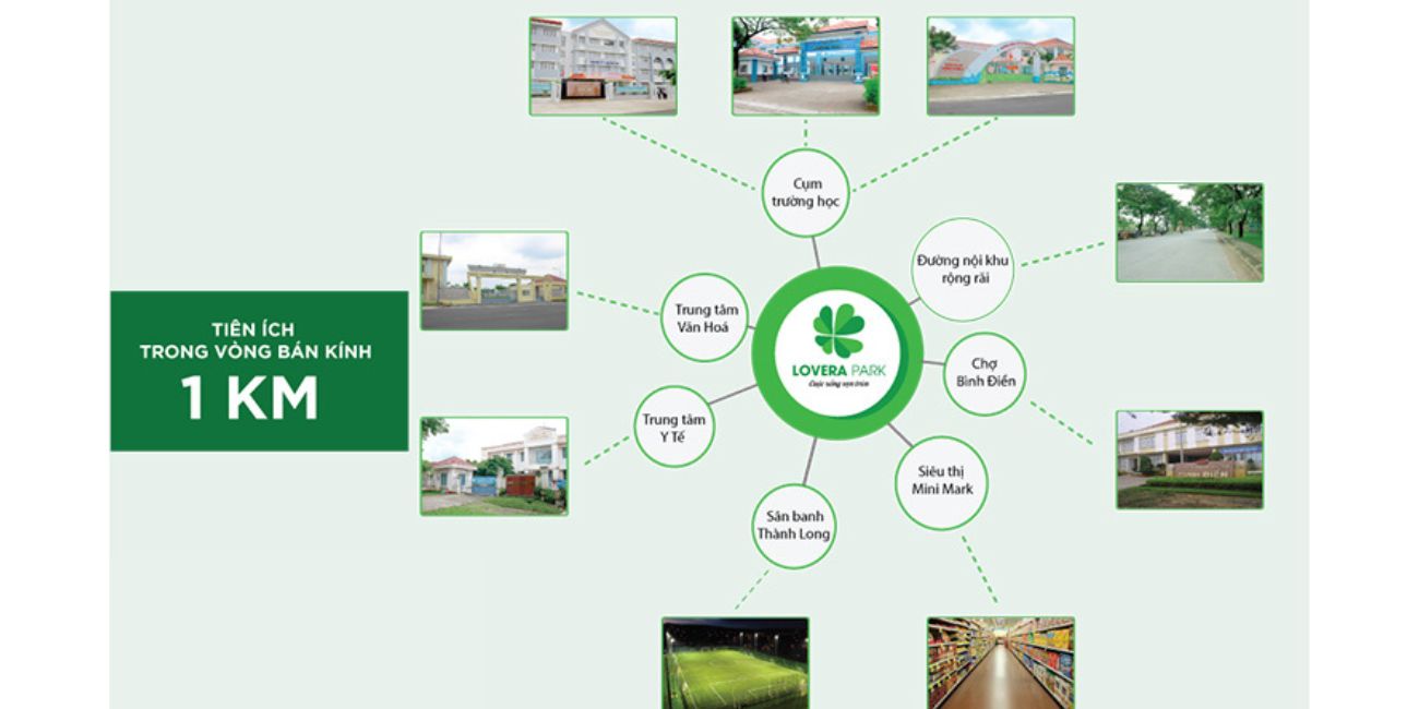 Tiện ích ngoại khu đa dạng