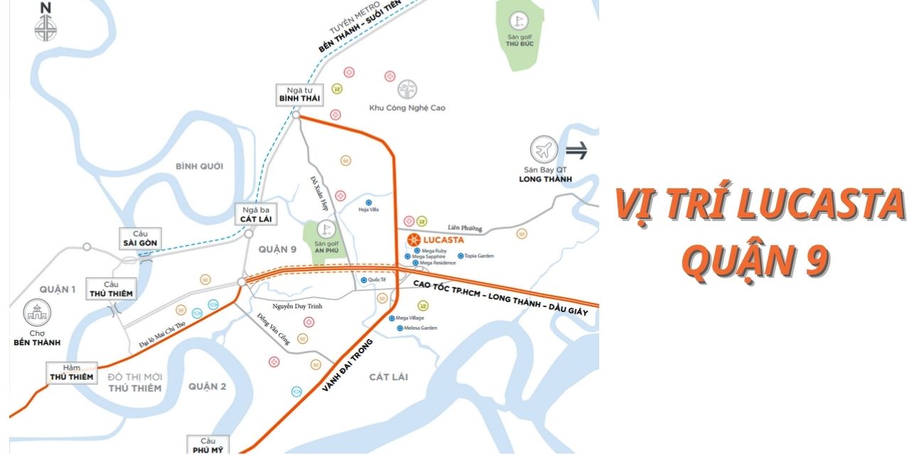 Vị trí Lucasta Quận 9 - Khu biệt thự đẳng cấp
