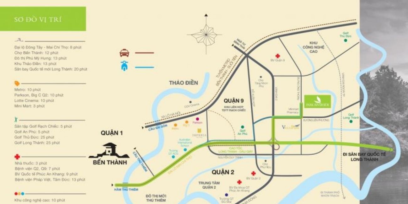 Vị trí chính xác của dự án Park Riverside Khang Điền