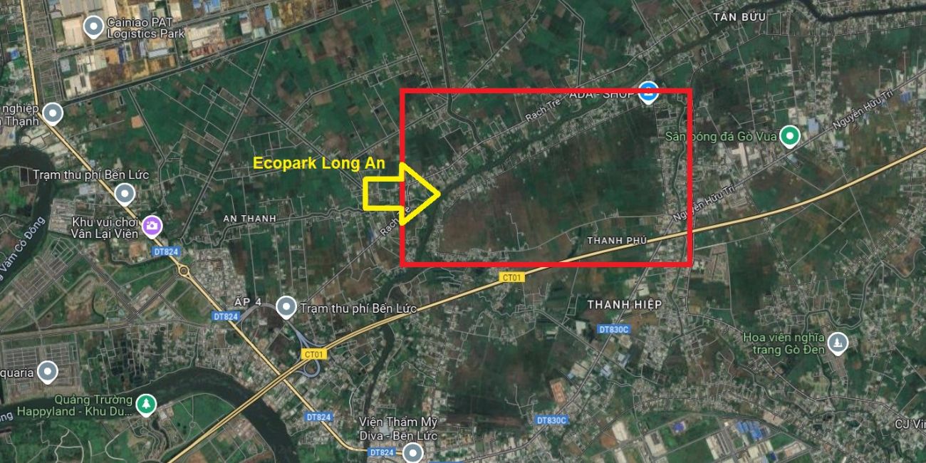 Vị trí dự án Ecopark Long An chính xác ở đâu