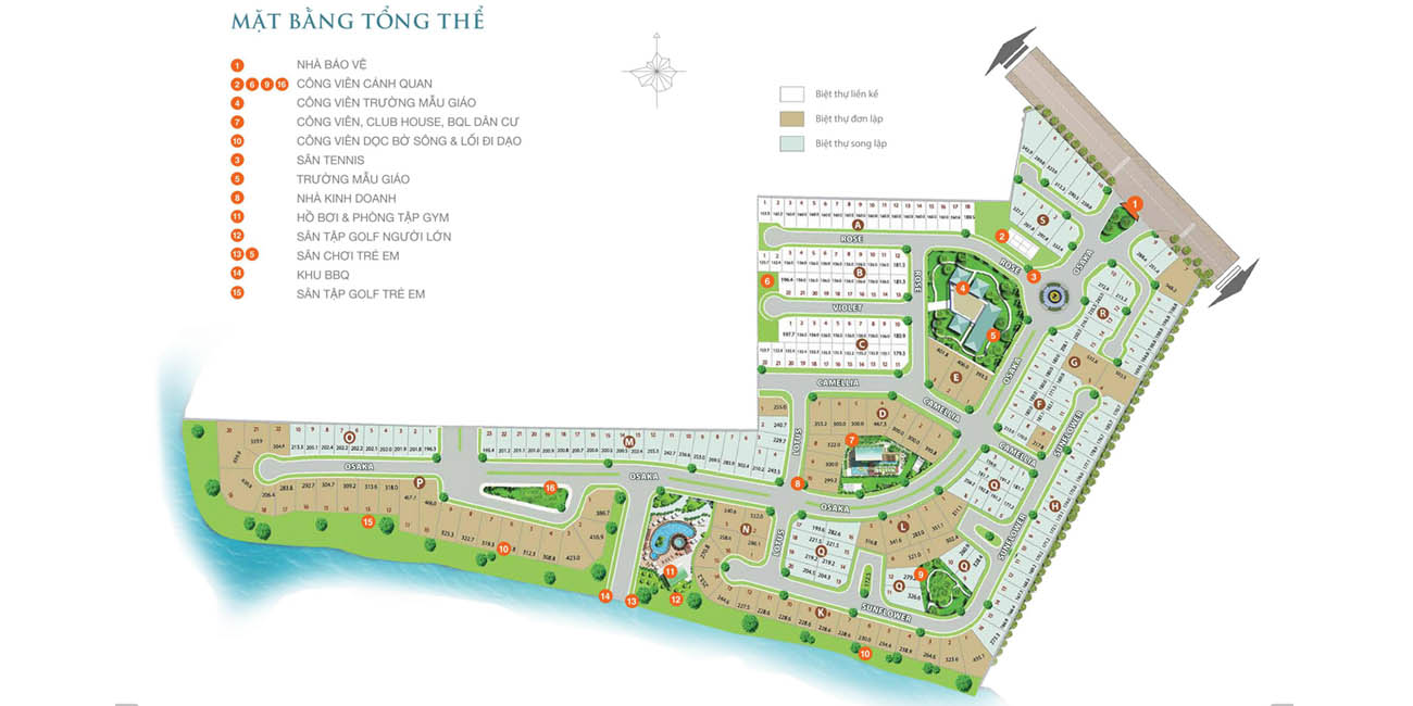 Cấu trúc dự án biệt thự Villa Park
