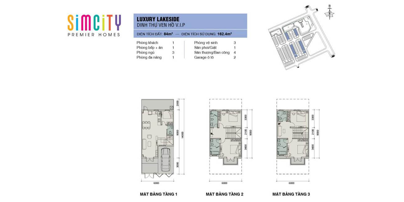 Dinh thự ven hồ VIP Sim City