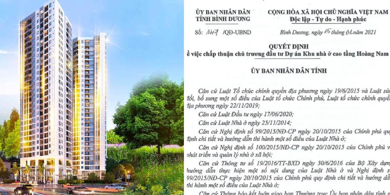Dự án Honas Residence Hoàng Nam có đầy đủ giấy tờ pháp lý