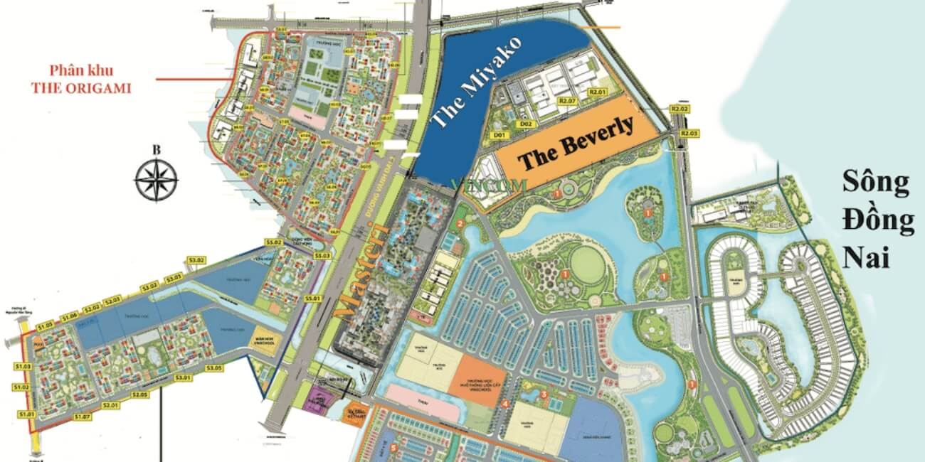 Mặt bằng căn hộ The Beverly hiện đại
