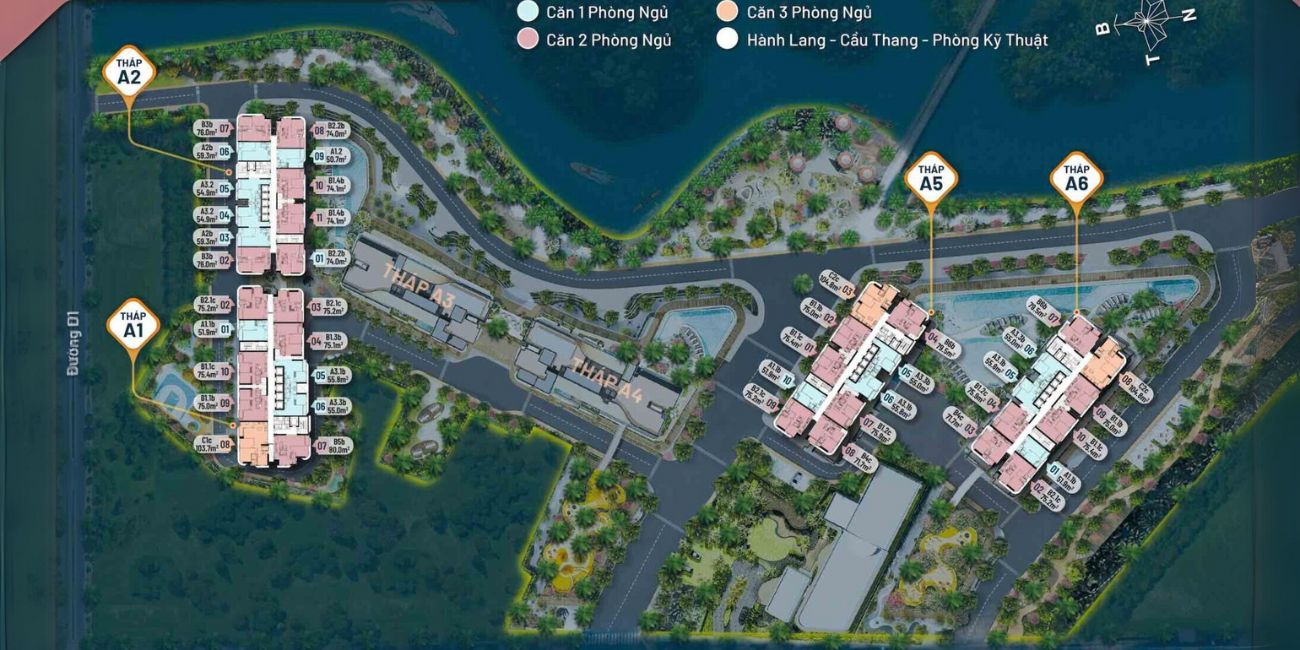 Mặt bằng dự án Eaton Park tổng thể