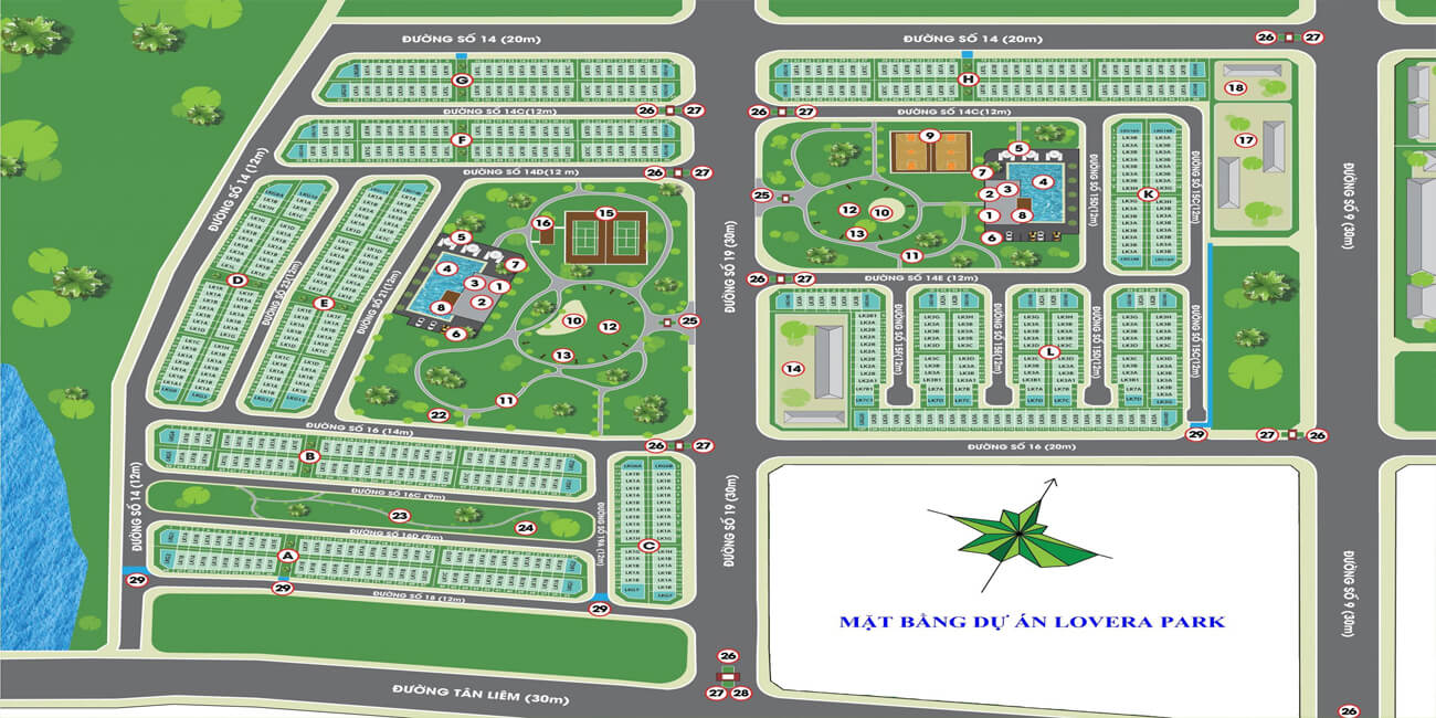 Mặt bằng dự án Lovera Park Bình Chánh
