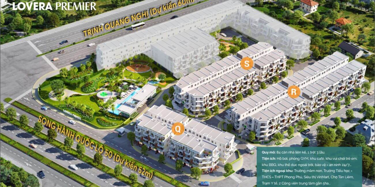 Mặt bằng dự án Lovera Premier