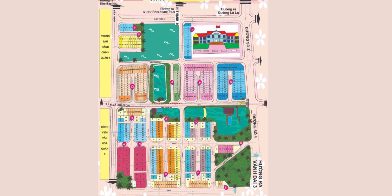 Mặt bằng dự án Sim City quận 9