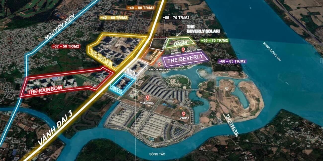 Vị trí tiềm năng của dự án Glory Heights
