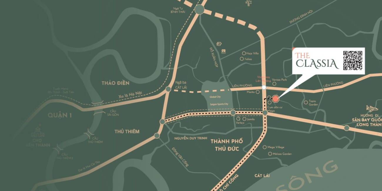 The Classia quận 9 nằm trên vị trí đẹp The Classia quận 9 nằm trên vị trí đẹp